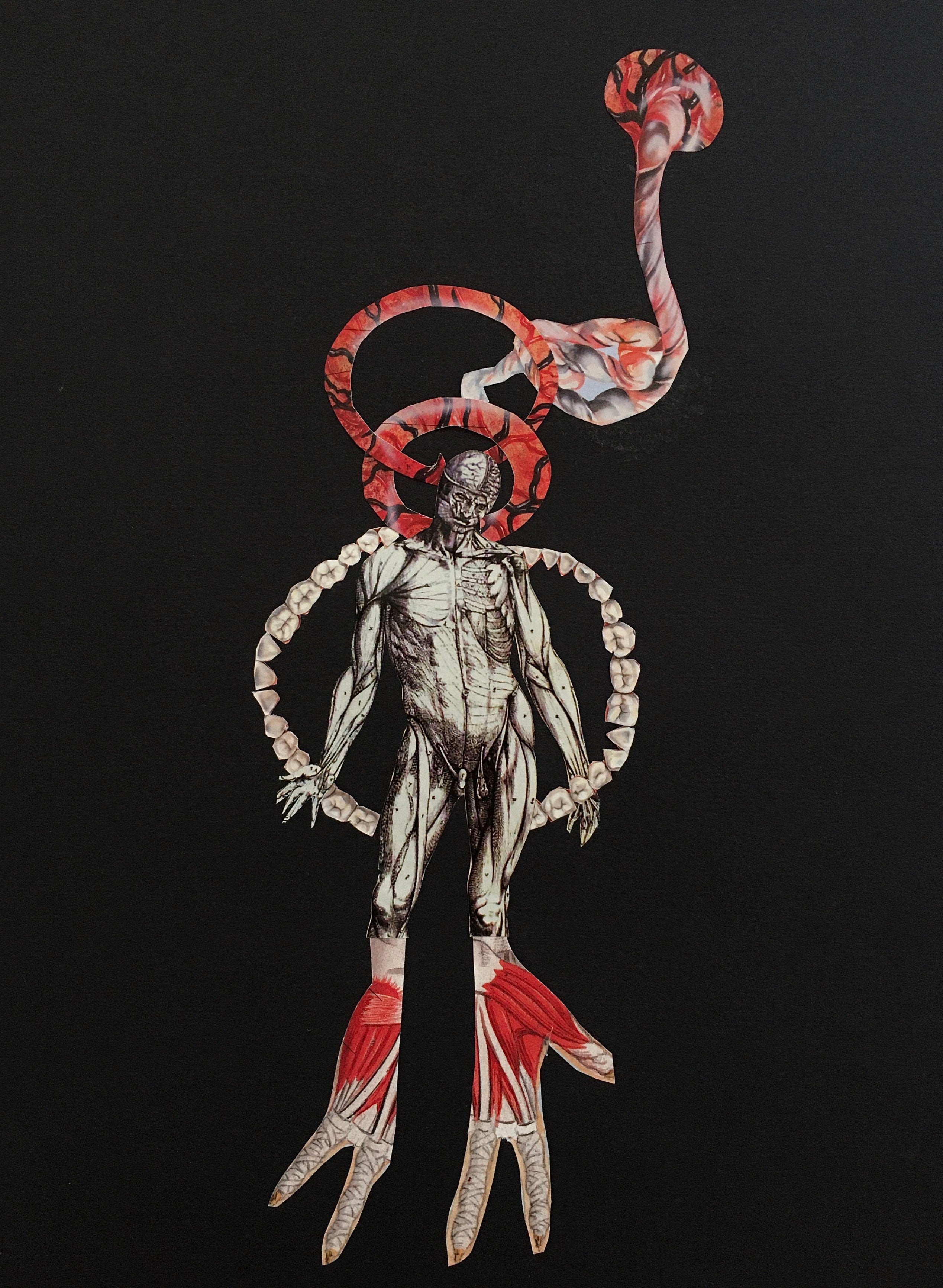 übermensch - 55x44 - Analog Collage Art