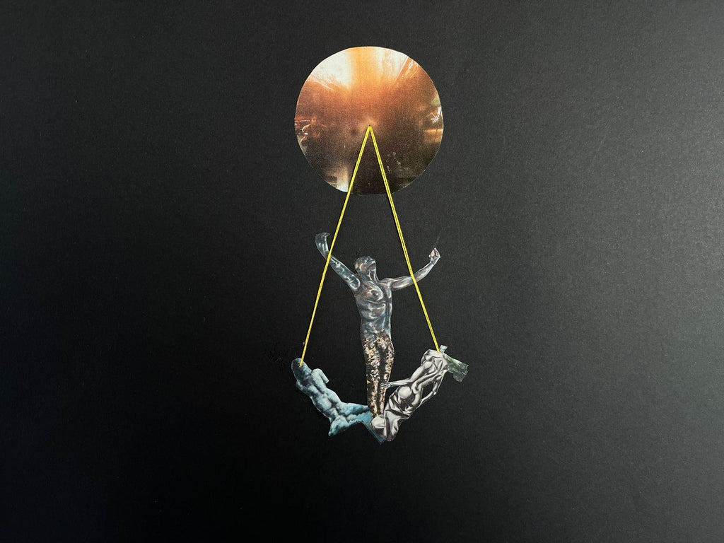 Golden Gang -44x50 - Analog Collage Art