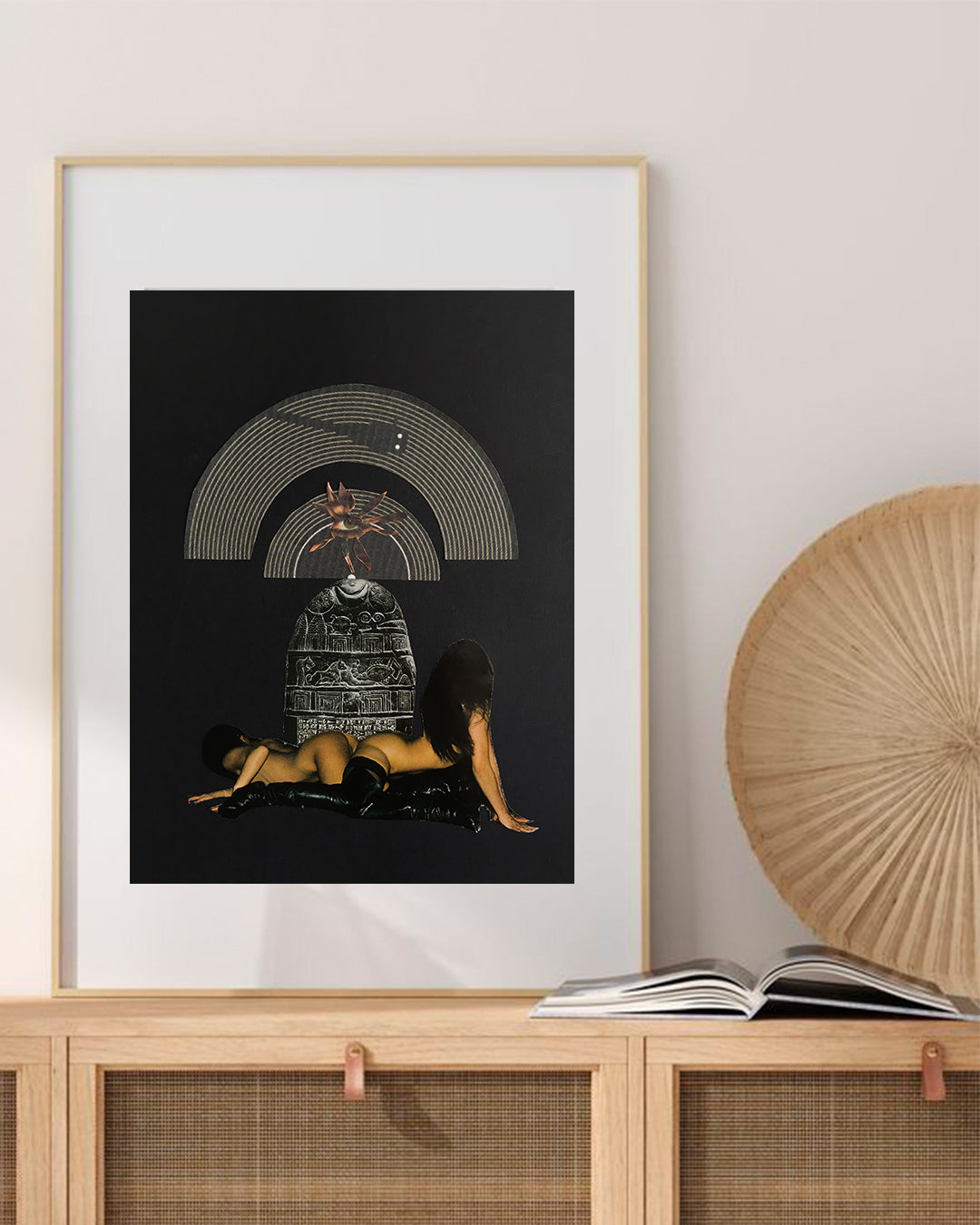 Coordenadas de Saturno – 55x44cm | Analog Collage Art