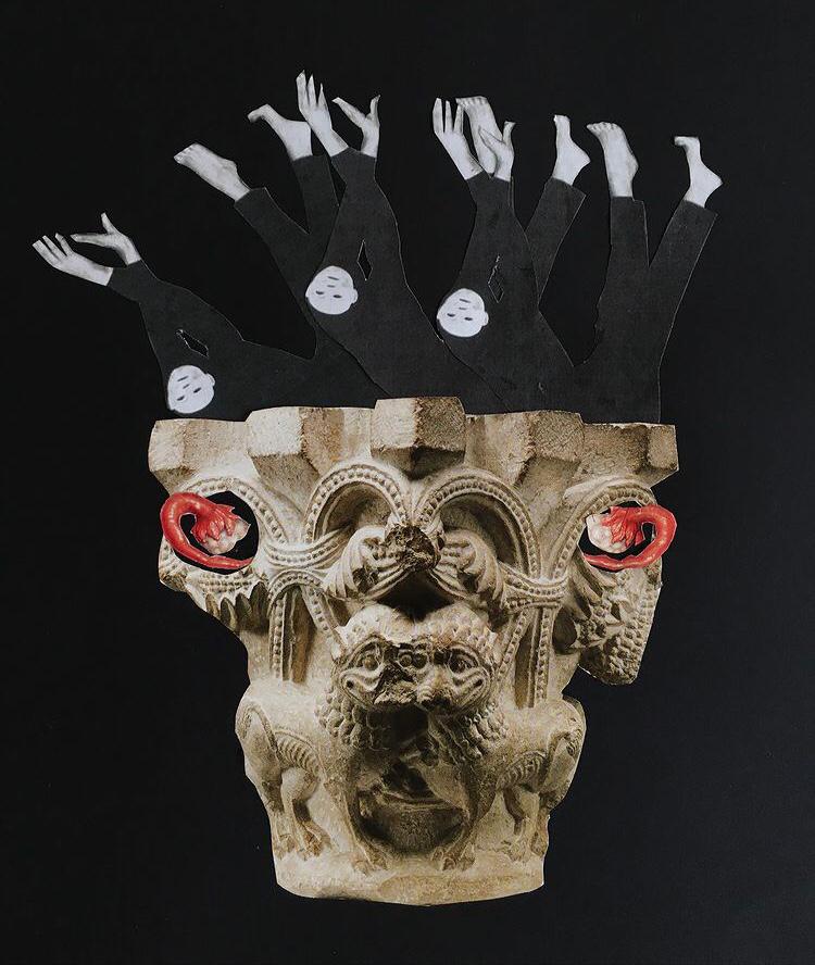 Dramatic Theater – 55x44cm | Analog Collage Art
