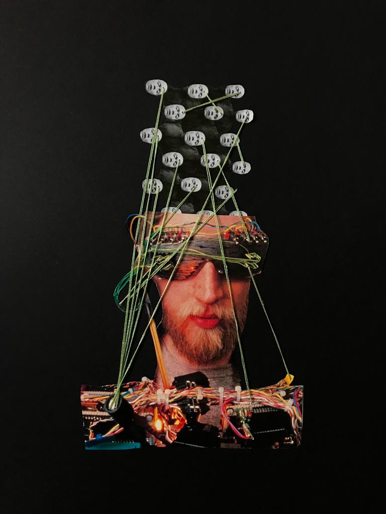 Data Mind – 55x44cm | Analog Collage Art